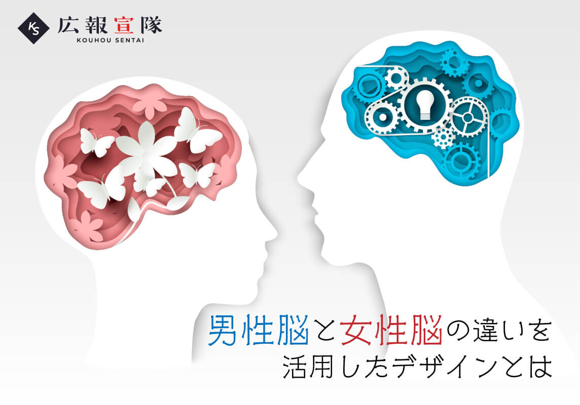 男性脳と女性脳の違いを活用したデザイン